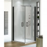 Душевое ограждение NEW TRENDY NEGRA 90x80x195 EXK-1128/EXK-1193 (черный)