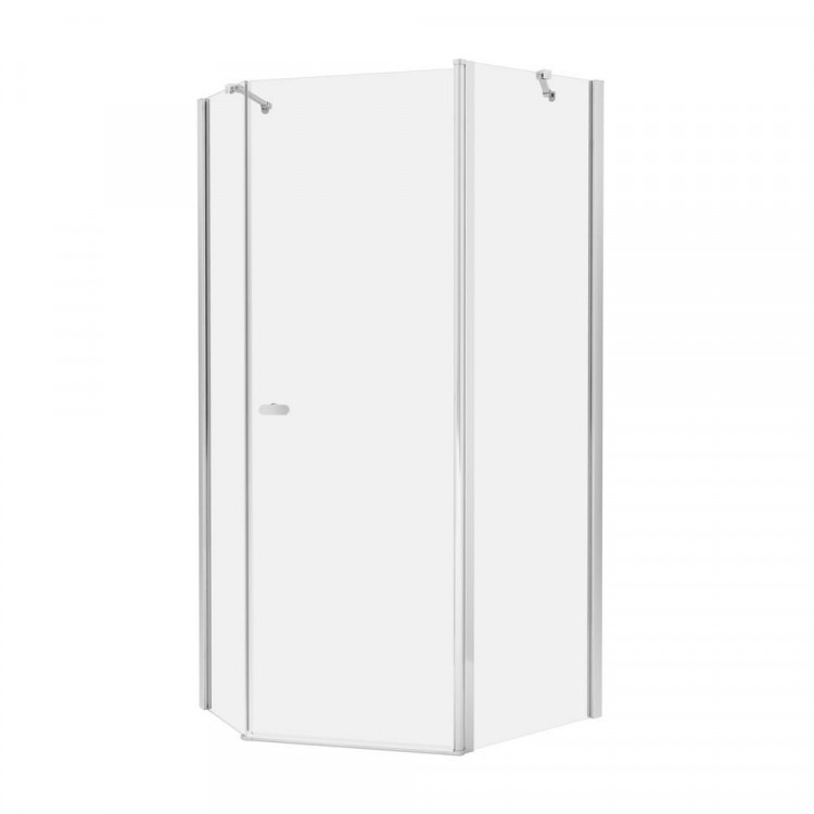 Душевое ограждение NEW TRENDY NEW SOLEO  100x80x195 K-0608 (хром)