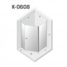 Душевое ограждение NEW TRENDY NEW SOLEO  100x80x195 K-0608 (хром)