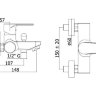 Смеситель для ванны с душем Paffoni Green GR022CR