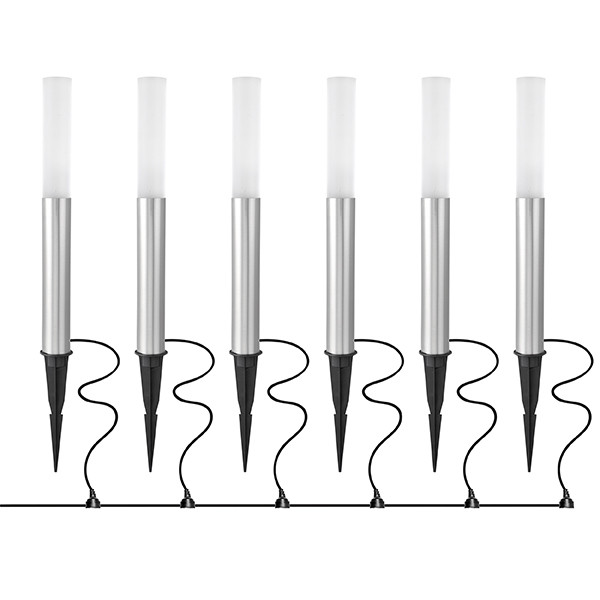 380935 (IVY-833) Светильник DITO LED 6*1,5W 6*20LM  АЛЮМИНИЙ 3000K IP55 (в комплекте)
