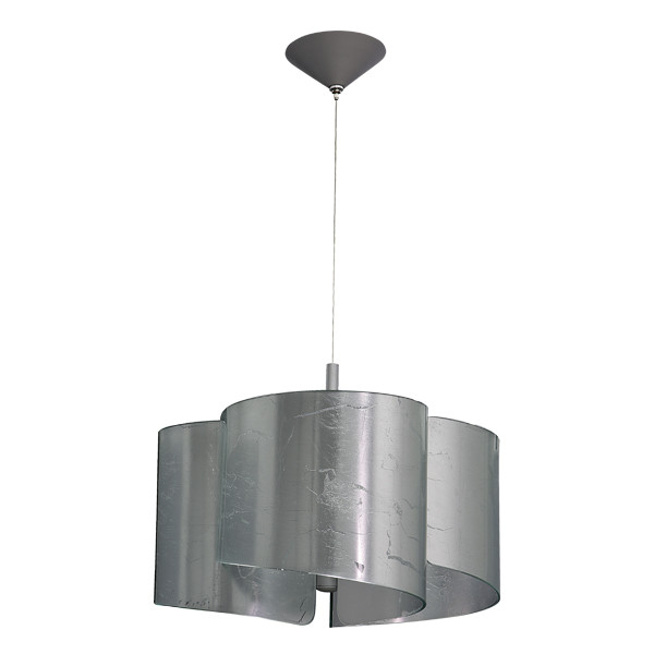 811134 (MD6005-3SL) Подвес PITTORE 3х40W  E27 SILVER (в комплекте)