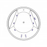 Ванна EXCELLENT Great Arc 160 "LINE" (золото)