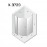 Душевое ограждение NEW TRENDY NEW SOLEO  100x80x195 K-0739 (хром)