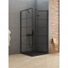 Душевое ограждение NEW TRENDY NEW SOLEO BLACK R 90x90x195 D-0290A/D-0121B (черный)