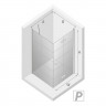 Душевое ограждение NEW TRENDY NEW SOLEO BLACK R 90x90x195 D-0290A/D-0121B (черный)