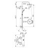 B1098AA IDEALRAIN ECO Душевая система в комплекте с настенным смесителем для душа CONNECT