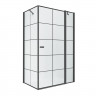 Душевое ограждение NEW TRENDY NEW SOLEO BLACK R 90x90x195 K-0581 (черный)