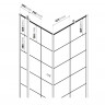 Душевое ограждение NEW TRENDY NEW SOLEO BLACK R 90x90x195 K-0581 (черный)