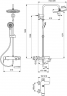 B2267AA IDEALRAIN ECO EVO SL Душевая система с настенным смесителем для ванны/душа CONNECT
