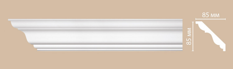96406/10 FLEXIBLE плинтус DECOMASTER-2 (85х85х2400мм)