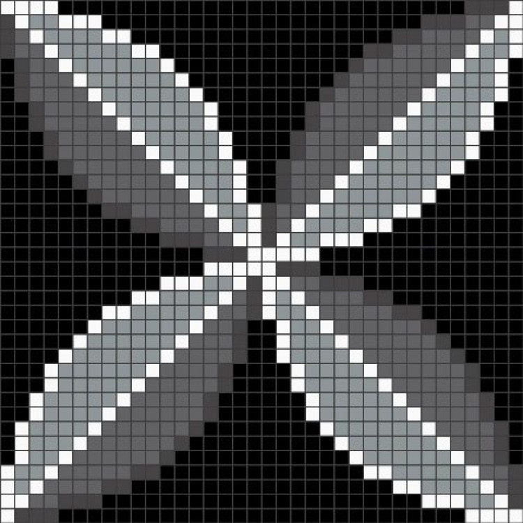 Панно из мозаики MZ-02 Black