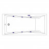 Ванна EXCELLENT Palace 180x80 "SOFT" (бронза)