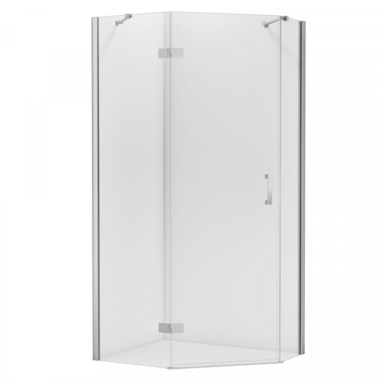 Душевое ограждение NEW TRENDY NEW AZURA L (L) 100x80x195 K-0563 (хром)