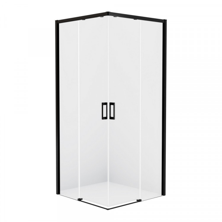 Душевое ограждение NEW TRENDY PRIME BLACK 70x80x200 D-0350A/D-0313A (черный)