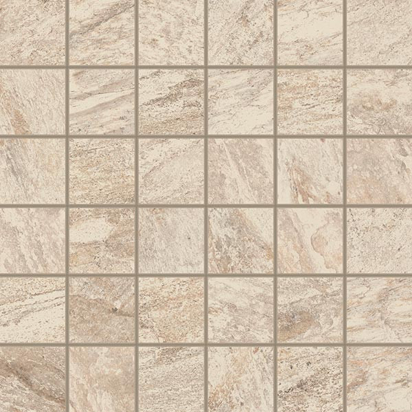 Альпы Белый Вставка Мозаика 30x30 структур.