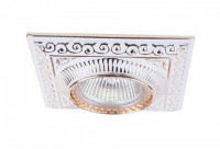 Поворотные/неповоротные светильники литые Donolux SN1583 White+Gold stripe