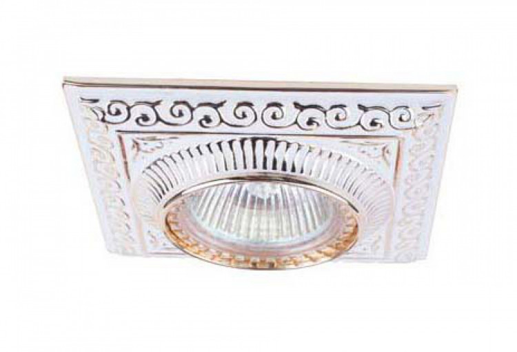 Поворотные/неповоротные светильники литые Donolux SN1583 White+Gold stripe