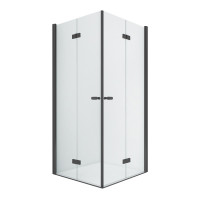 Душевое ограждение NEW TRENDY NEW SOLEO BLACK складные 2D 100x70x195 D-0236A/D-0237A (черный)