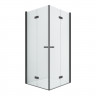 Душевое ограждение NEW TRENDY NEW SOLEO BLACK складные 2D 100x70x195 D-0236A/D-0237A (черный)