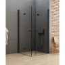Душевое ограждение NEW TRENDY NEW SOLEO BLACK складные 2D 100x70x195 D-0236A/D-0237A (черный)