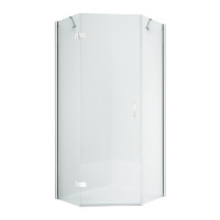 Душевое ограждение NEW TRENDY NEW AZURA L 80x80x195 K-0559 (хром)