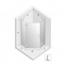 Душевое ограждение NEW TRENDY NEW AZURA L 80x80x195 K-0559 (хром)