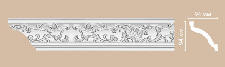 95292/8 FLEXIBLE плинтус DECOMASTER-2 (94х94х2400мм)
