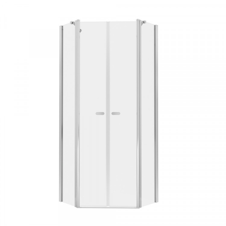 Душевое ограждение NEW TRENDY NEW SOLEO  80x80x195 K-0609 (хром)