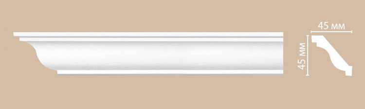 96612/30 FLEXIBLE плинтус DECOMASTER-2 (45х45х2400мм)