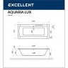 Ванна EXCELLENT Aquaria Lux 180x80 "ULTRA" (бронза)