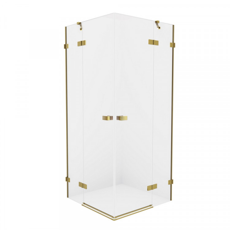 Душевое ограждение NEW TRENDY AVEXA GOLD BRUSHED 100x100x200 EXK-1786 (брашированное золото)