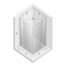 Душевое ограждение NEW TRENDY NEW RENOMA 2D 110x110x195 D-0374A/D-0375A (хром)
