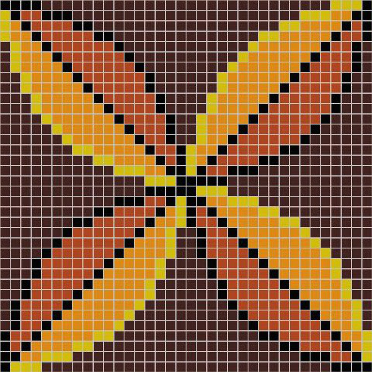 Панно из мозаики MZ-02 Brown