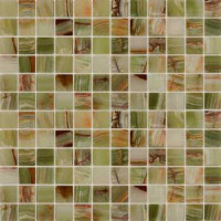 Мозаика из натурального камня Onice jade verde 23x23