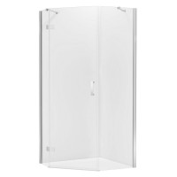 Душевое ограждение NEW TRENDY NEW AZURA R (L) 100x80x195 K-0564 (хром)