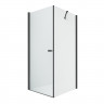 Душевое ограждение NEW TRENDY NEW SOLEO BLACK 100x80x195 D-0232A/D-0114B (черный)