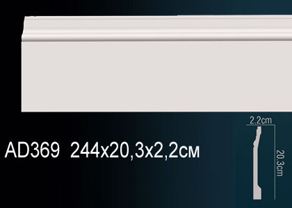 Молдинги гладкие AD369