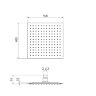 Квадратная лейка для верхнего душа Zipponi 0148911-Z01