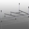 Каркас металлический GETA 160x90 "Удлиненная шпилька"(шпильки: 4-длин, 3-мал)