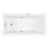 Ванна EXCELLENT Wave Slim 180x80 "NANO" (хром)