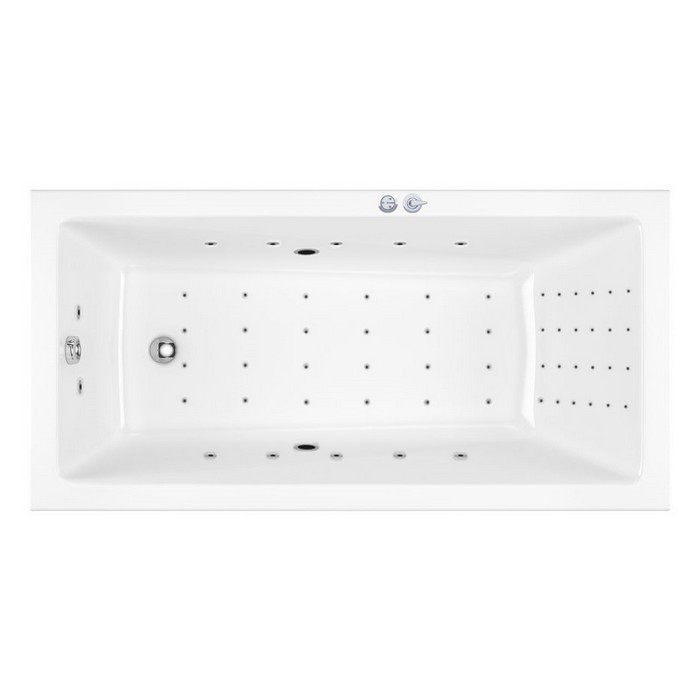Ванна EXCELLENT Wave Slim 180x80 "NANO" (хром)