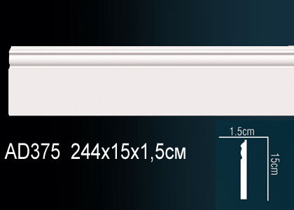 Молдинги гладкие AD375