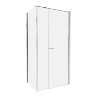 Душевое ограждение NEW TRENDY NEW SOLEO 100x100x195 K-0632 (хром)