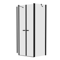 Душевое ограждение NEW TRENDY NEW SOLEO BLACK 100x80x195 K-0618 (черный)