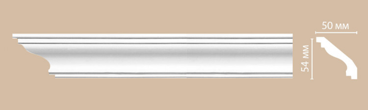 96627/24 FLEXIBLE плинтус DECOMASTER-2 (54х50х2400мм)