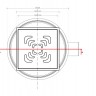 Трап Pestan Confluo Standard Square 1 Mask Gold