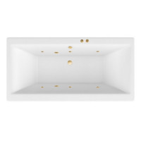 Ванна EXCELLENT Pryzmat Slim 160x75 "SOFT" (золото)