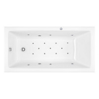 Ванна EXCELLENT Wave Slim 180x80 "RELAX" (хром)
