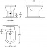 Биде POMPEI напольный, белый глянцевый PO.bidet.01